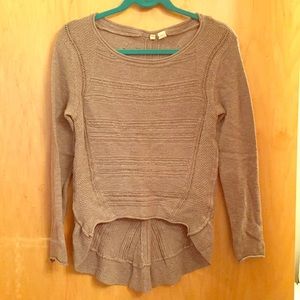 Moth brand high low sweater from Anthropologie